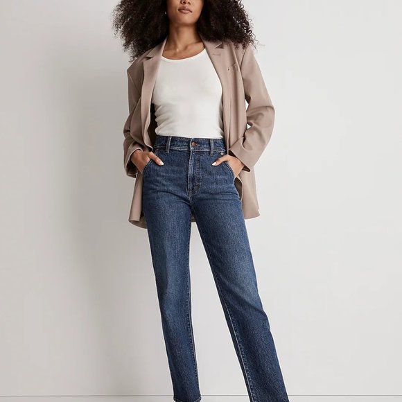 Madewell Denim - NWOT Madewell The Perfect Vintage Straight Jean Dark Wash